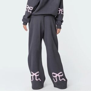 Bonney Bow Detail Sweatpants Size L New with Tags